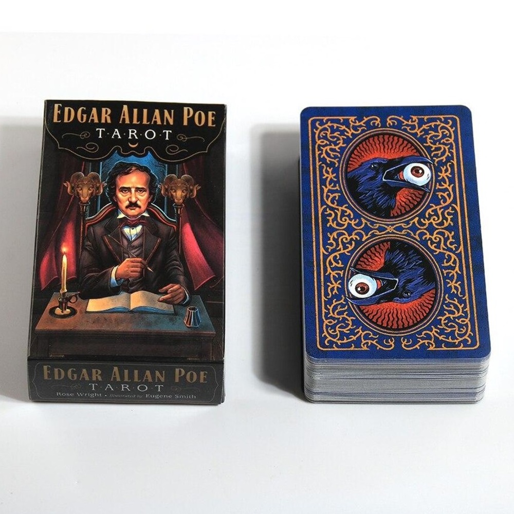 🆕 Edgar Allen Poe Tarot Deck 78 Cards game Numerology psychic lit collectible